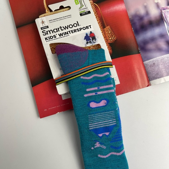- SmartWool kids Wintersport Pattern Ski Socks - Merino Wool, Over the Calf - Picture 4 of 5